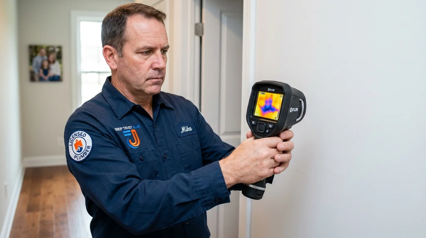 Thermal imaging leak detection by Johns Plumbing LLC in East Pittsburgh
